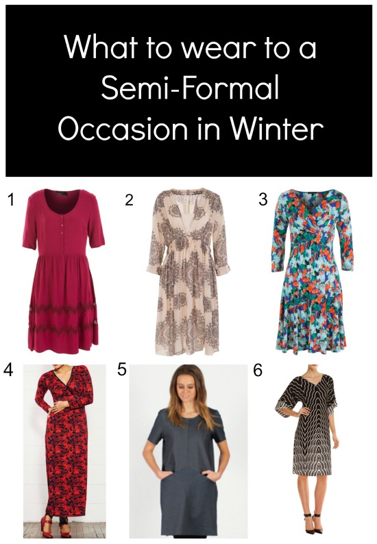 semi formal women's attire winter