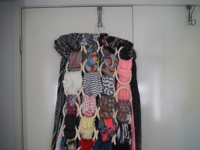 Hijab scarf organizer  Scarf organization, Closet organization