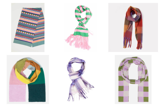 Colourful Knit Scarves to Brighten Your Winter Outfit